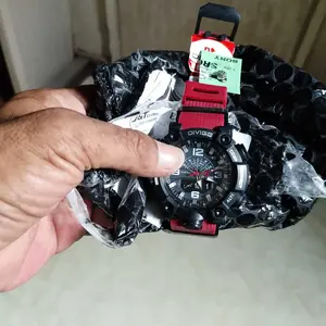 Jam Tangan Pria Divigo Analog Sport D-25 Strab Rubber Water Resis Watches Waterproof Hiasan Elegan