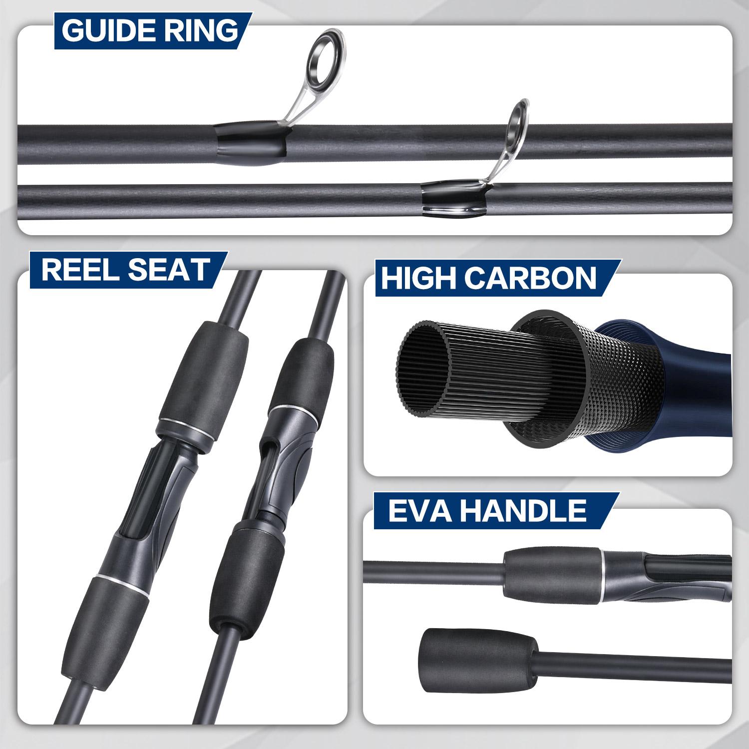 Sougayilang 1.8m joran pancing 1000/2000/3000/4000/6000 Reel Pancing spinning Fishing Rod Combo SET Joran Pancing Set Senar pe Pancing Pancing Set Lengkap  Untuk Air Tawar Laut Untuk Memancing