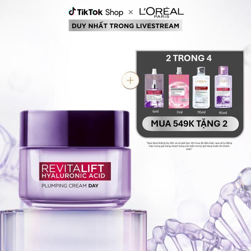 Kem dưỡng siêu cấp ẩm & giảm nếp nhăn L'Oreal Paris Revitalift Hyaluronic Acid 50ml
