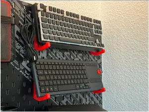 3D Print Dudukan Stand Cantolan Keyboard Pegboard Papan Berlubang S296