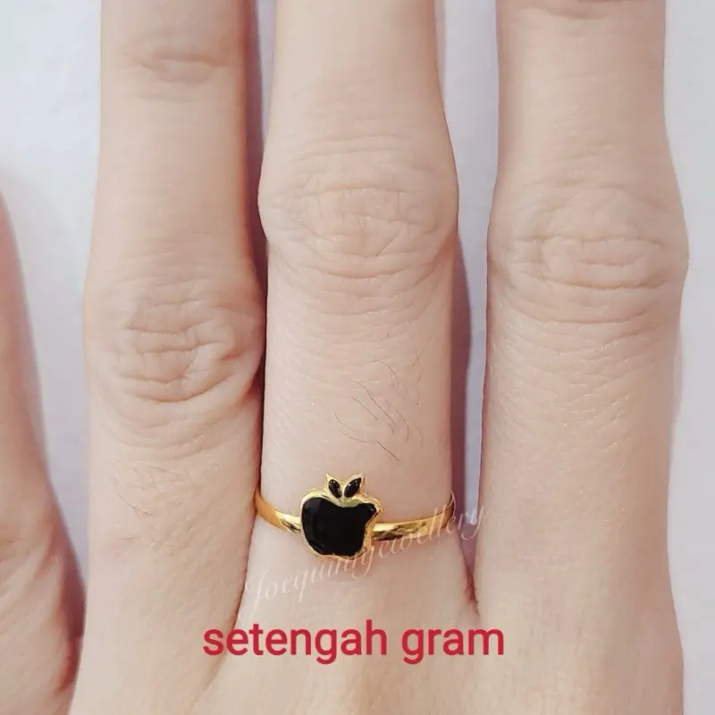Cincin Dewasa Model Apel berat 0,5 gram
