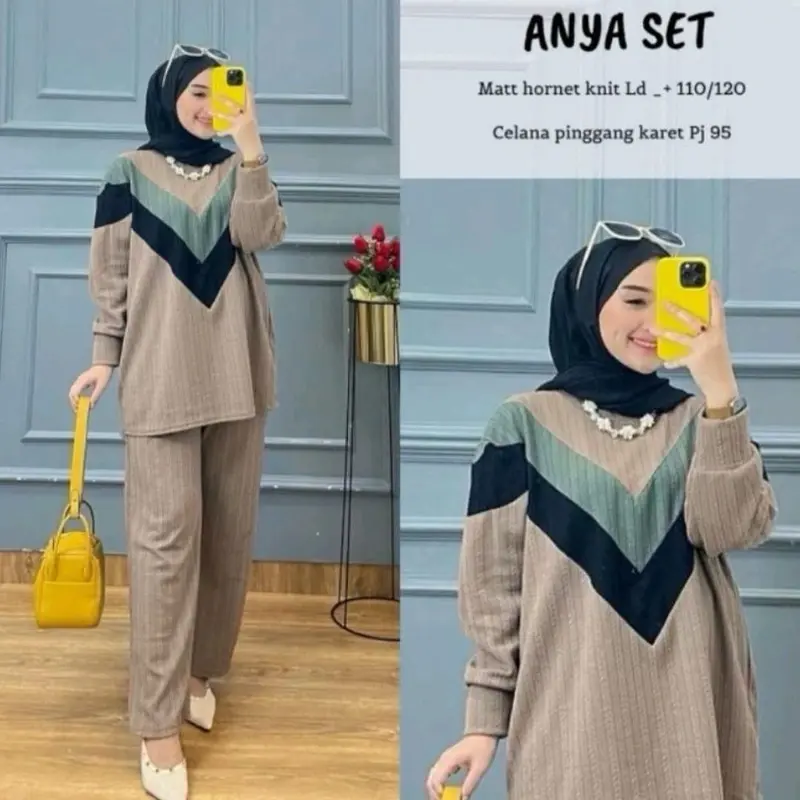 ￼ANYA SET ZIGZAG KOMBINASI ONESET TERBARU 1