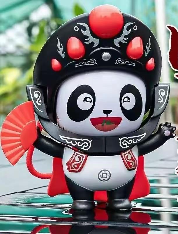 Product Introduction of National tide Culture Beijing Opera face change panda toys, children's dolls, small gifts 3