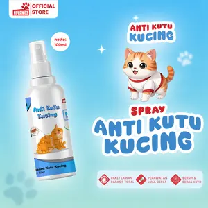 NOVAMOS Anti Kutu Kucing Mengatasi Kutu Kucing Anjing Spray Penghilang Kutu Alami Pet Flea Remover Spray gatal Cara Menghilangkan Kutu Kucing
