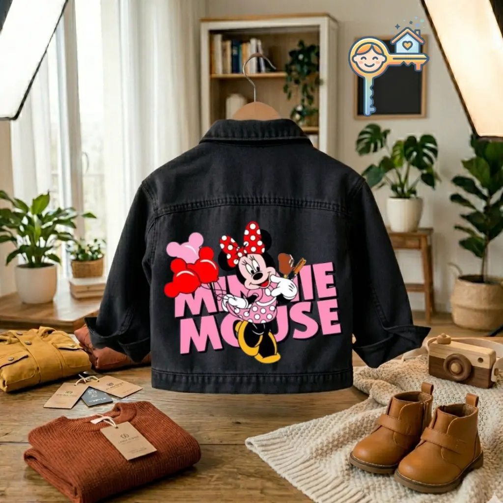 JKT BLACK MICHEYMOUSE