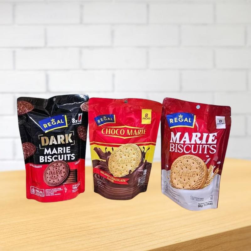 Regal Biskuit Marie Pouch isi 8 Rasa Dark Choco | Choco Marie | Marie ...