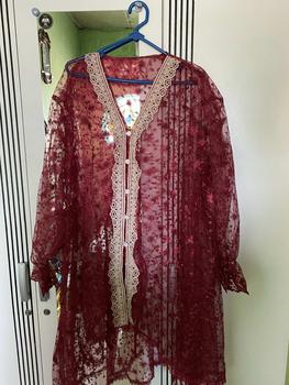 Product Review of Lexia Outer Tunik  Brocade Lace Outer ADA JUMBO LD 120 - 140cm Atasan Wanita | Outer Kondangan |Outer Renda| Outer Brukat | Outer Tile | Outer Organza | Outer Lebaran Pesta from D**3 1