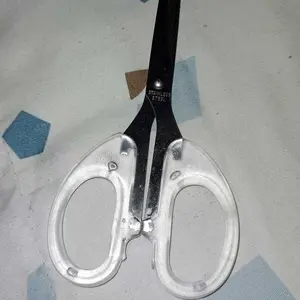 Gunting Stainless Estetik Transparan Gunting Kertas Multipurpose Scissors Scrapbook ATK3015