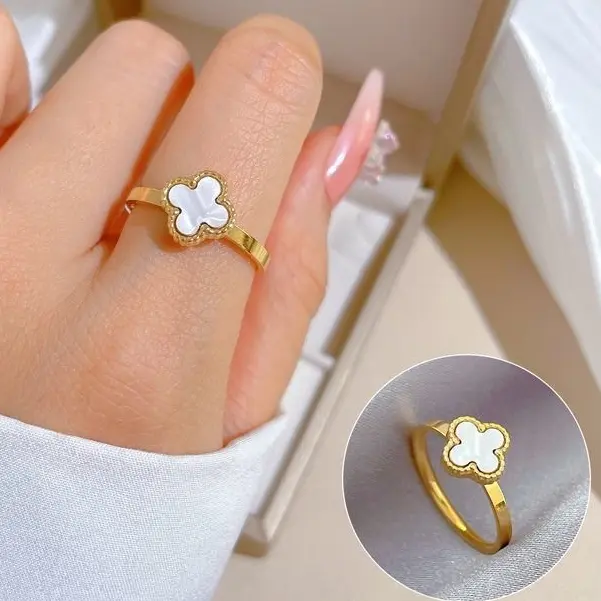 Cincin Titanium Warna Warni Fashion Mewah dan Elegan