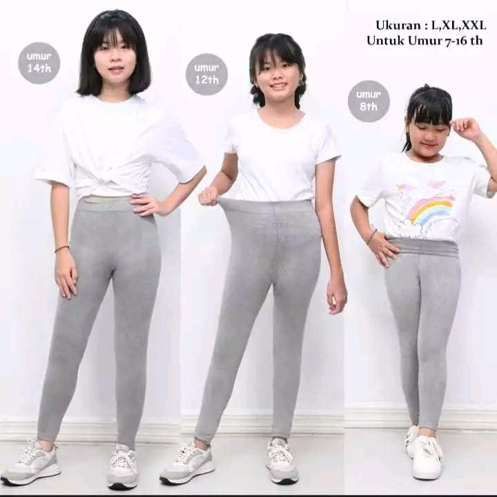 Legging Polos Anak Perempuan fit to 5-15thn /  Legging Fashion Anak Perempuan 0