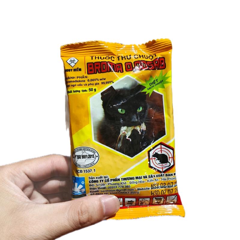   Mới  Trừ chuột sinh học trừ chuột trộn sẵn trừ chuột broma gói thóc chuột sinh học màu vàng - Cải tiến hiệu quả hơn mẫu cũ 