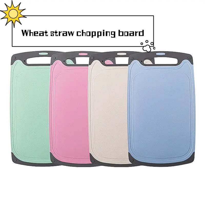 Husk Fiber Chopping Board Natural Anti-Bacterial Cutting Board Wooden Chopping board SS304 cutting board