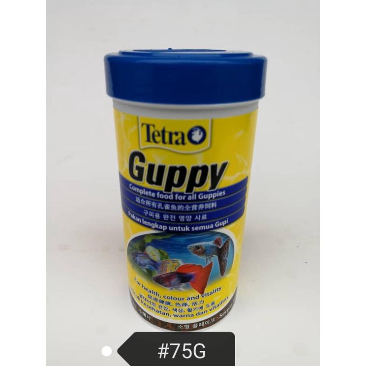 Tetra Guppy 75gram Fish Feed Food Aquarium Makanan Ikan Akuarium