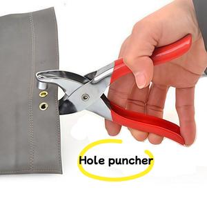 Grommet Eyelet Plier Set Eyelet Hole Punch Pliers Kit with40 Metal Eyelets Grommet Tool Kit for Leather Clothes Belt