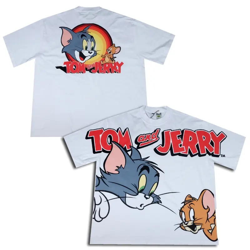 TOM AND JERRY KARTUN COMIC KAOS OVERSIZE COMBED 20S 0