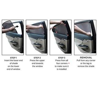 Perodua Bezza 2017 - 2021 ( 4 pcs) Car Magnetic Sunshade 3