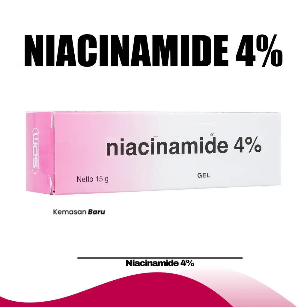 Niacinamide 4% Untuk Mencerahkan kulit, dan atasi jerawat