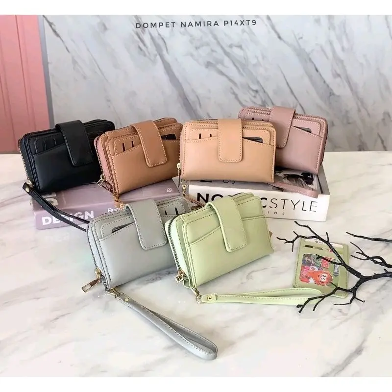 Dompet Lipat Wanita Lenova Namira Import - Mini Wallet Leony Maruko - Trendy Fashion Wallet - Uang
