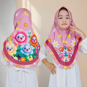 ST Hijab - Hijab Daily Anak Motif Bunga Daisy & Little Poni Jersey Premium