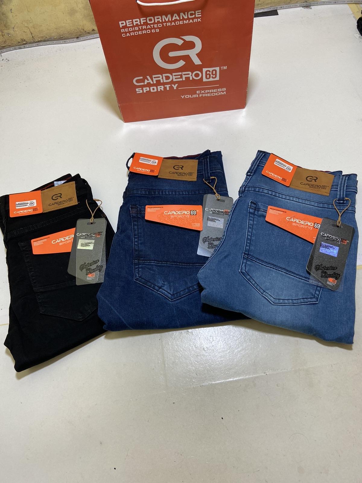 Celana jeans Cardero 69 sporty slim fit stret melar Panjang