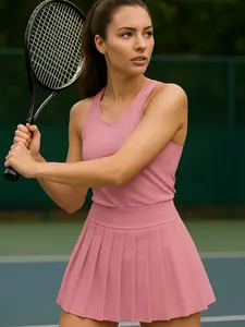 ROK RAMPLE MENYATU DENGAN SHORT UNTUK OLAHRAGA WANITA BAHAN JERSEY