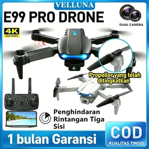 【COD】E99 Pro Drone Anti Tabrak dengan Kamera HD Dual Lensa, Remote Control 2.4G, Sinyal WiFi, Cocok untuk Indoor & Outdoor