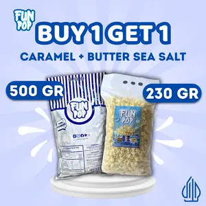 Funpop Popcorn Combo – Caramel & Butter Sea Salt
