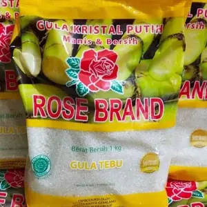 2 pcs rose brand gula 1kg kuning / hijau ( total isi 2 kg gula Rose brand )