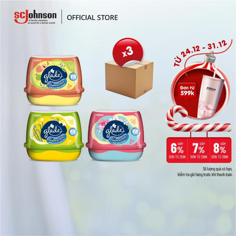 GLADE - BỘ 3 SÁP THƠM CAO CẤP 180G x 3