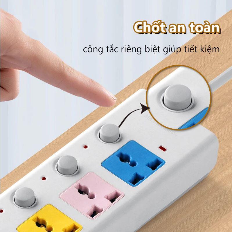 Ổ cắm điện đa năng - Có công tắc + đầu cắm USB - Tiện lợi 3