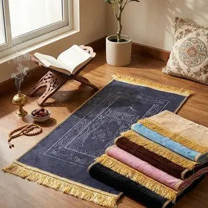 [ hamav home ] Sajadah Embos Mesjid Tebal Ukuran 100x50cm Medium, bahan embos halus lembut