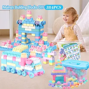 Mainan Edukasi Anak - Blok Susun 128/256/384 Pcs Building Brick Balok Susun Edukatif Koleksi Anak Laki Perempuan Cowok Cewek Block