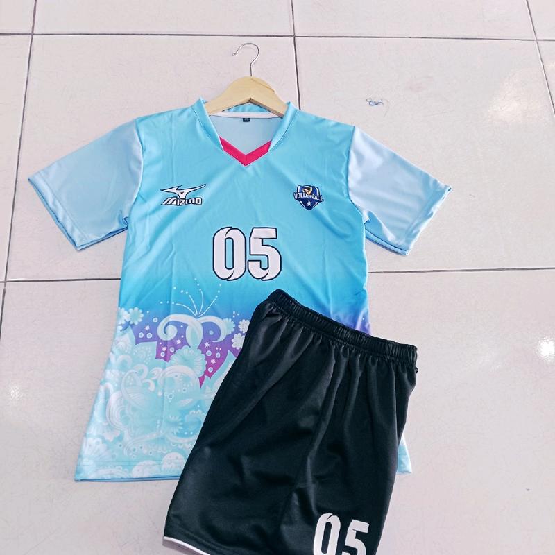 setelan jersey volly wanita batik terbaru 2025 printing Olahraga Olahraga 5