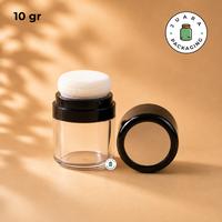 Gambar Wadah Acrylic 5gr 10gr Tempat Bedak Tabur Warna Hitam dengan Sponge – Pot Travel Kosmetik Isi Ulang untuk Bedak Powder, Loose Powder, Blush, Makeup Jar 5g 10g - 10 gr dari Juara Packaging Kota Administrasi Jakarta Utara 4 Tokopedia
