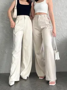 HYLE - ORO PANTS Semiwool Premium Celana Highwaist Wanita Loose Pants Trouser Material Premium Semiwool Pinggang Belakang Karet Terdapat Saku Kanan Kiri Available in Allsize dan Bigsize