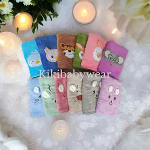 Handuk Bayi Microfiber Premium Motif Hewan Kualitas Import - 100cm x 50cm