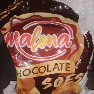 COD Halal Soes Coklat Cokelat/strawberry / mix rasa/halal Kue Sus Kering Isi soes coklat lumer 1 kg （Cemilan keluarga, cocok untuk dewasa dan anak-anak） Chocolate Food Makanan Snack Manis soes cokelat 1 kue soes coklat Toples Biskuit