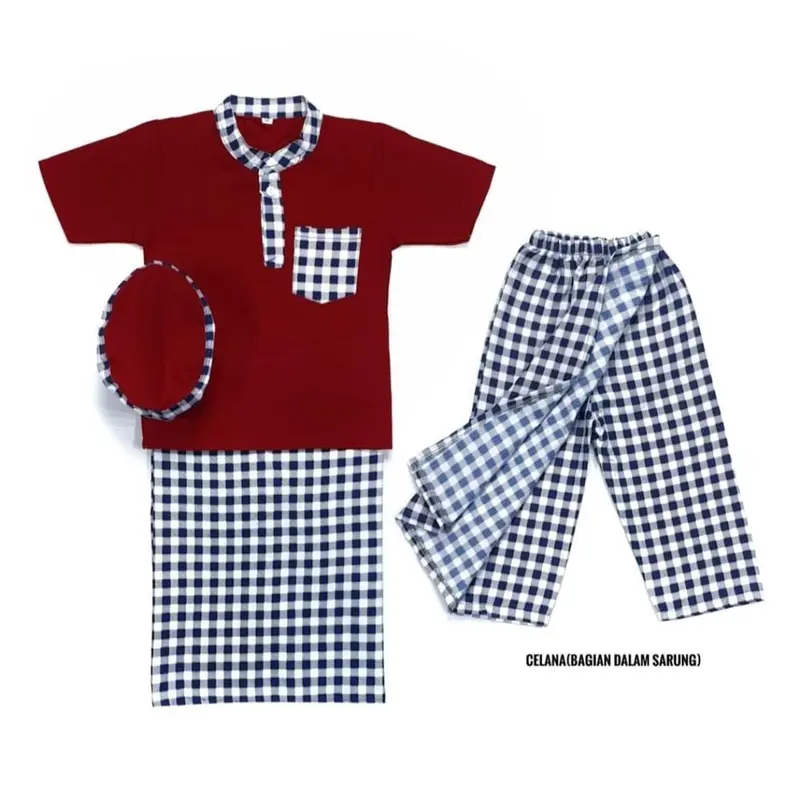 SETELAN SARKOCI ANAK 1-9 TAHUN / SARUNG KOKO PECI ANAK / SETELAN KOKO ANAK / BAJU ANAK BANGSA 2