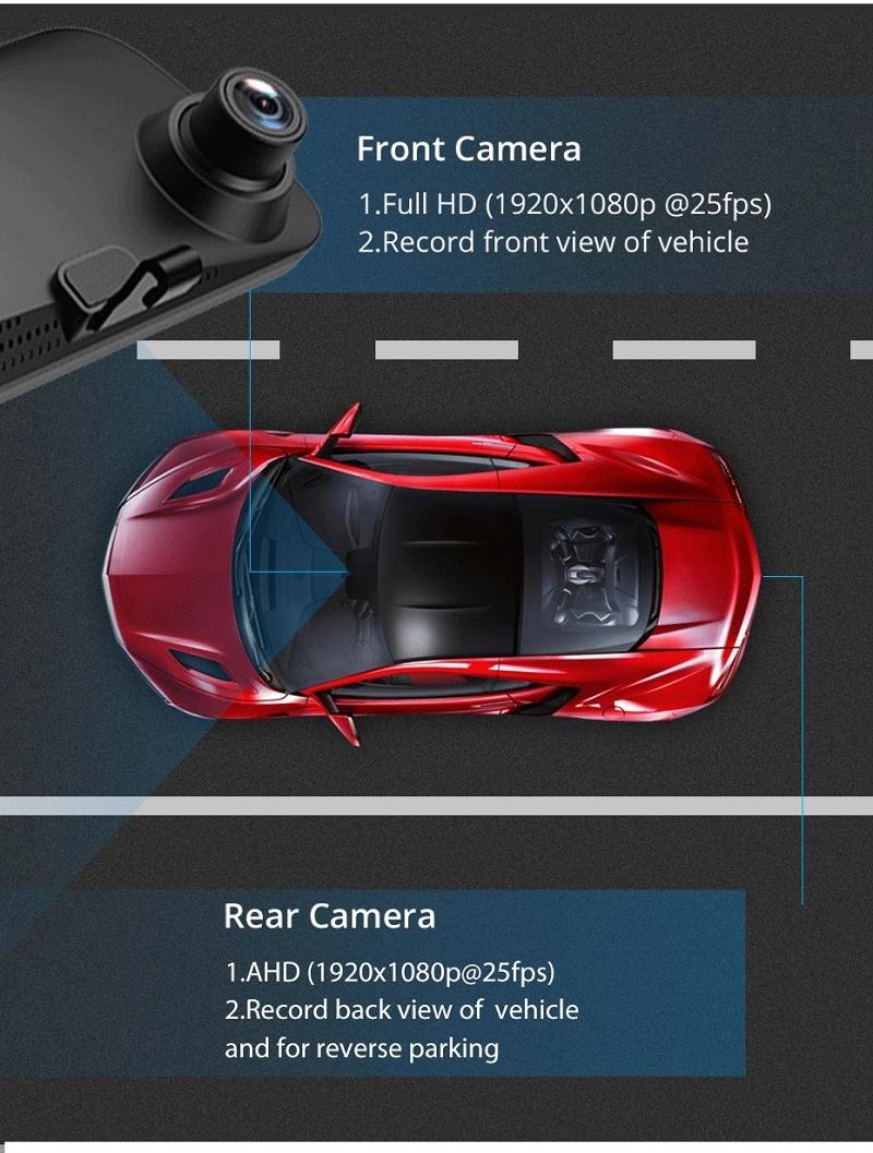 Product Introduction of Z68 12" Rearview mirror 4G Android 8.1 dash camera 2G RAM 32G ROM GPS Navigation car video recorder ADAS WiFi night vision 24