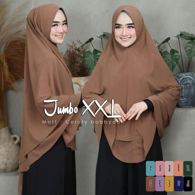Kerudung Hijab Instant Khimar Syari Jumbo (B) 4