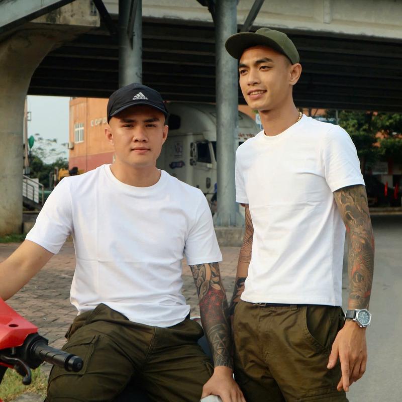 COMBO 2 ÁO PHÔNG TRƠN CỔ TRÒN COTTON CO GIÃN 4 CHIỀU