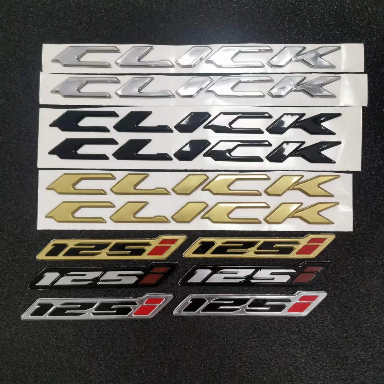 Honda Click 125i 3D Logo Emblem Waterproof Badge Decal Motorcycle Decor