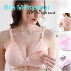 BH Menyusui Bra Busui Lembut Tanpa Kawat Tanpa Busa size 36/80 sampai 42/95 Per 3 Pcs