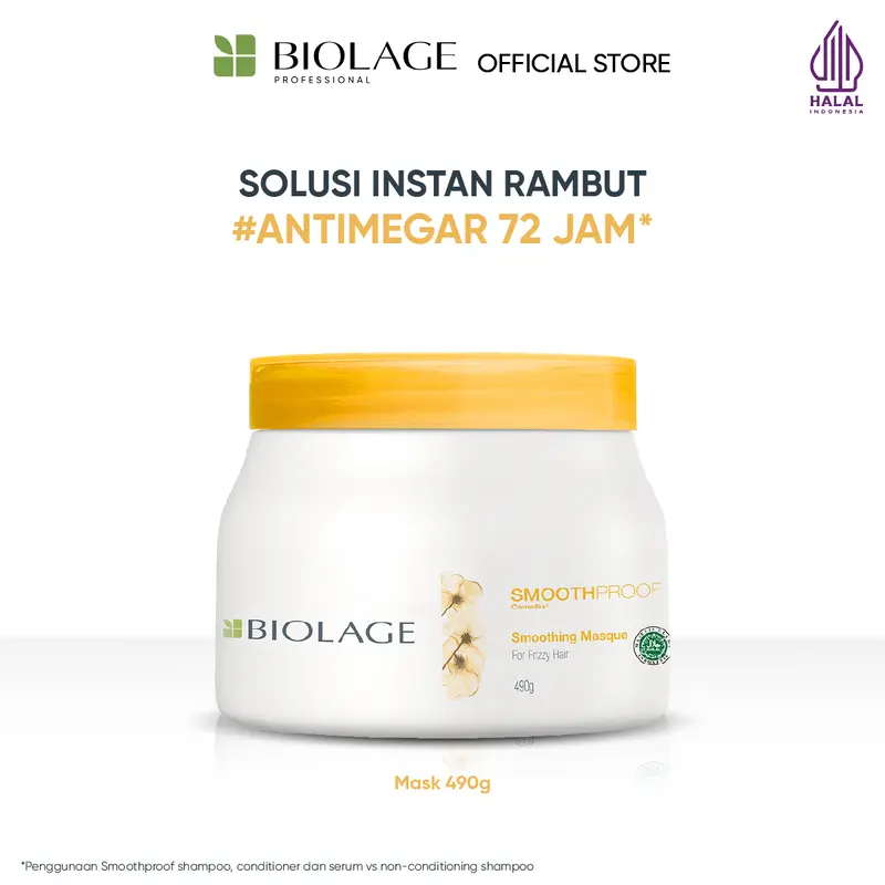 Biolage Smoothproof Mask 500 ml - Masker Professional Perawatan Rambut Megar 1