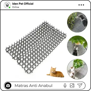 Iden Pet Matras Pengusir Kucing Duri Paku Penolak Anjing Anti Hewan Garden Prickle Anti Cat Mat