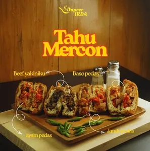 Dapoer IRDA Tahu Mercon Isi 4 Pcs Dengan 4 Varian Rasa