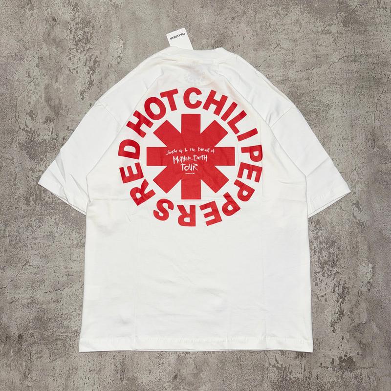 Baju Kaos Red Hot Chili Peppers - T Shirt Rhcp White 20s 2