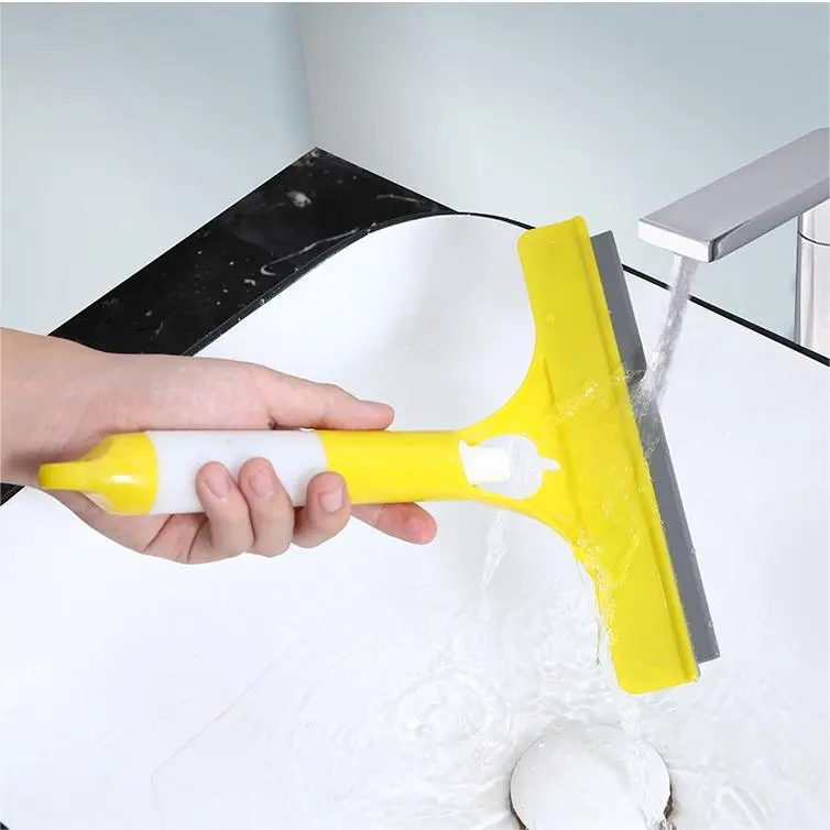 Chổi Xịt Kính Ba Trong Một, Đa Chức Năng, Chà Hai Mặt, Bàn Chải Kính Có Chai Xịt Tích Hợp, Thích Hợp Cho Kính Và Sàn Gốm Sứ. Làm Sạch 3