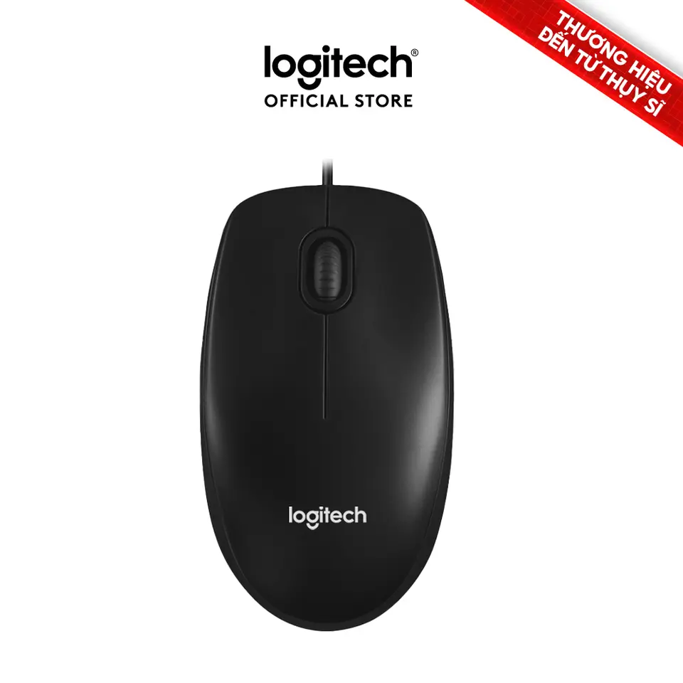 Chuột có dây Logitech M90 - Siêu bền, siêu tiết kiệm, nhỏ gọn, thiết kế ôm tay