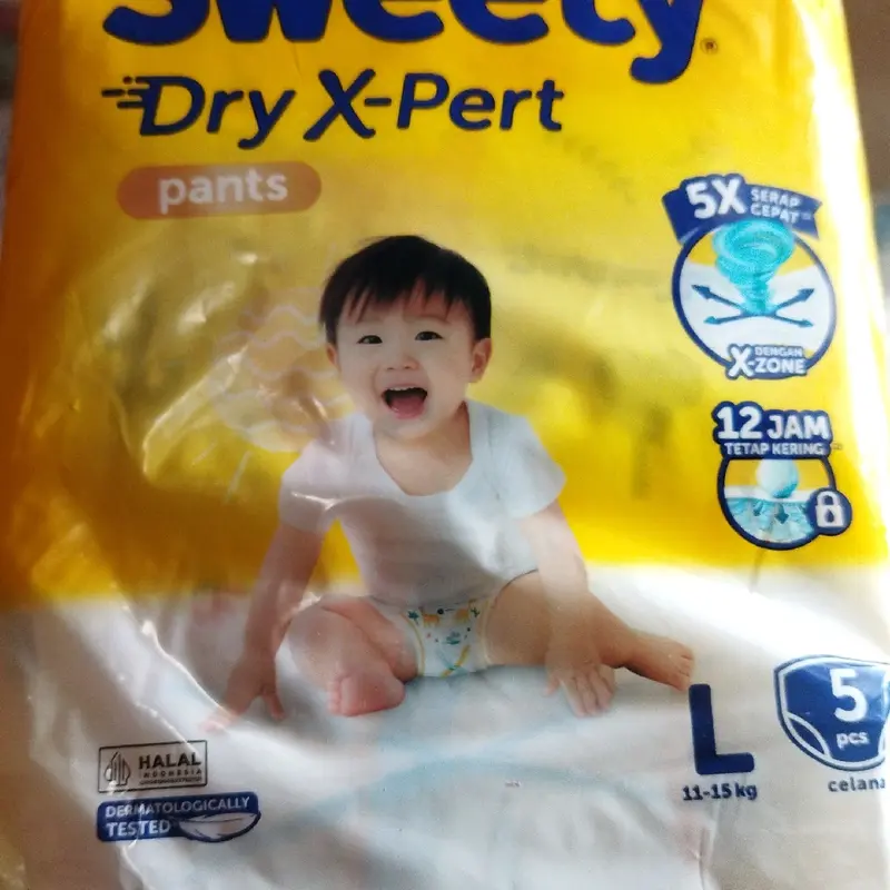 3pak Sweety Dry Xpert mini M5 L5 XL4 bayi popok Diapers Diaper